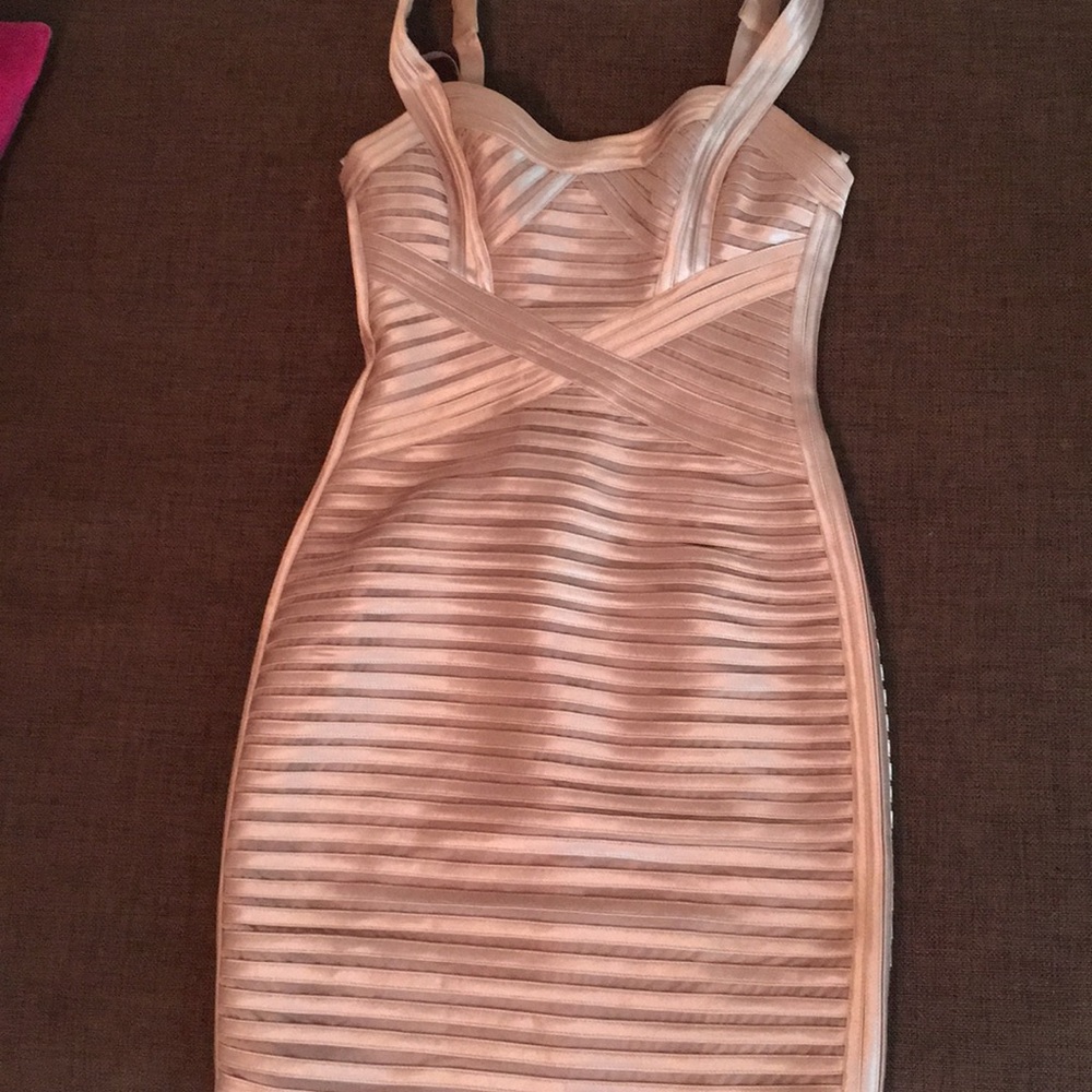 Bcbg Gold Rose bandage dress